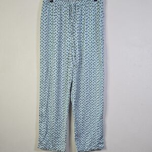 Uniqlo Satin Drape Straight Leg Floral  Pants Size Xl